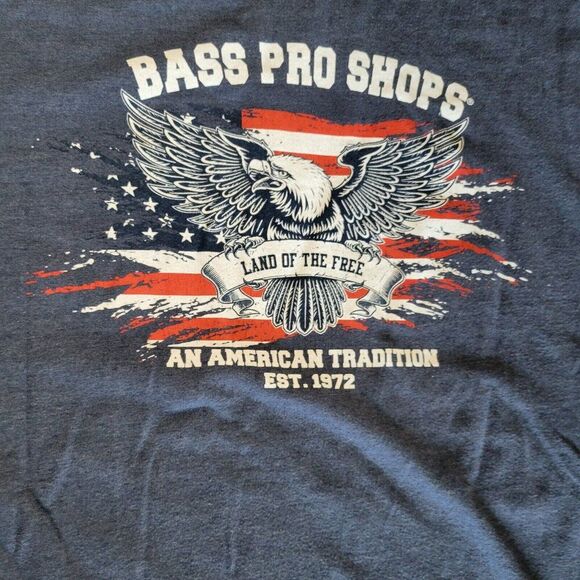 Men's XL T-shirts LOT of Two 2 Tee Staghorn River Bass Pro Shops Graphic EUC - Picture 5 of 10
